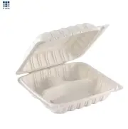 150 count 3-Comp Box Clamshell to go take-out Food Containers 9*9