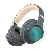 B8 Hifi Headphone bluetooth 5.0 Touch Control Fast Charge Wireless Stereo Headset With Mic for Xiaomi Huawei GRAYGOLD COLOR