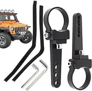 Vgvgaj Mounting Brackets for LED Lights,Aluminum Roll Cage Holder LED Lights Mounting Bracket - Adjustable Tube Clamp Off Road Car Accessories for Truck & Motorcycle