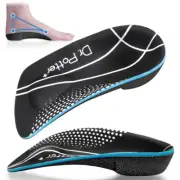DR. POTTER+ 3/4 Plantar Fasciitis Insoles, High Arch Support Inserts for Flat...