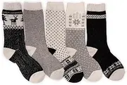 [MUK LUKS] Women's 5 Pack Wool Socks
