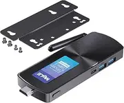 MeLE PCG02 N100 Slim Mini PC Stick 8GB LPDDR4x 256GB, Full Function USB-C Fanless Mini Computer Stick Dual HDMI 4K Display 2.4G/5G WiFi BT5.1 GbE Micro PC with VESA Mount, on NAS, IoT, Digital Signage