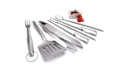 NEW GrillPro 40525 7-Piece All Stainless Steel GRILLING Tool Set - FREE SHIPPING