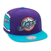 MENS MITCHELL & NESS NBA JUMBOTRON SNAPBACK HWC JAZZ - PURPLE
