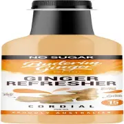 Buderim Ginger Refresher Cordial NO SUGAR – Makes 15 Drinks, 750 Ml Bottle, D...