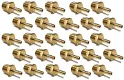 (25 Pieces) 1/4 HOSE BARB X 1/2 MALE NPT Brass Pipe Fitting Gas Fuel Water Air