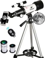 70mm Aperture 400mm AZ Mount Refracting Telescope for Beginners with Accessories