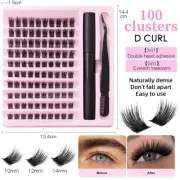 D Cur Volume Fans Lash Glue Lash Extension Eyelash Grafting Kit Cluster EyelashA