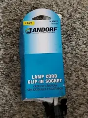 Jandorf 6' White Lamp Cord #60138 Free US Shipping