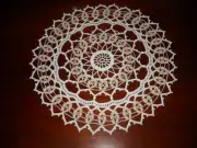 Beautiful NEW Hand Crocheted Doily Two Tone HI-179