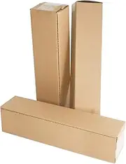 PACK4YA 330×75×75mm Long Corrugated Cardboard Boxes Mail Small Parcel Postal Boxes for Posting Brown Mailing Postage Shipping Box for Small Business, Storing or Gift Wrapping Packaging (10 Pcs)