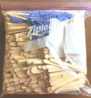 Waxing Sticks, Non-woven Pre-cut Waxing Strips and gloves in gallon bag Supplies
