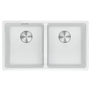 Franke Maris Double Bowl Sink MRG120-35PW-FPC