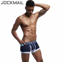 在飛比找蝦皮購物優惠-JOCKMAIL 男士網孔拼接平口內褲性感