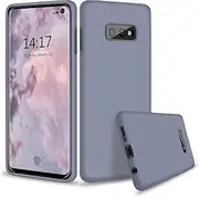 abitku Galaxy S10 Lite Case Silicone, Slim Liquid Silicone Gel Rubber Shockproof Case Soft Microfiber Cloth Lining Cushion Compatible with Samsung Galaxy S10e 5.8 inch 2019 (Lavender Gray)