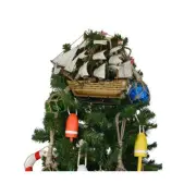 Handcrafted Model Ships A0106-XMASS Wooden Hms Victory Model Ship Christmas T...
