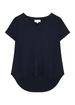 Bella Dahl Rayon T-shirt - Navy - S (UK8-10 / S) S (UK8-10 / S)
