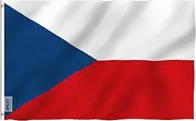 ANLEY® [Fly Breeze] 3x5 Foot Czech Flag - Vivid Color and UV Fade Resistant - Canvas Header and Double Stitched - Czechia National Flags Polyester with Brass Grommets 3 X 5 Ft