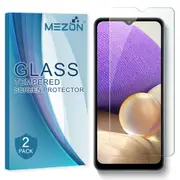 [2 Pack] Samsung Galaxy A22 5G (6.6") Tempered Glass Crystal Clear Premium 9H HD Screen Protector by MEZON – Case Friendly, Shock Absorption (A22 5G, 9H) – FREE EXPRESS