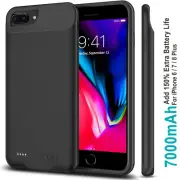 Portable iPhone 8 Plus 7000mAh Power Pack External Battery Charger Charging Case