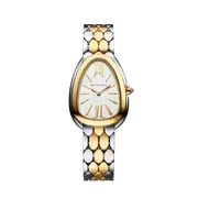 Bulgari Serpenti Seduttori Yellow Gold & Stainless Steel White Dial 103671