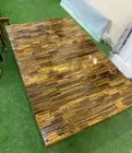 Custom Made Tiger Eye Gemstone Dining Table Top Handmade Arts Decors