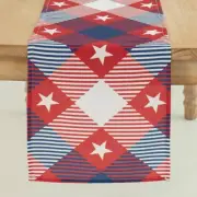 4th of July America Stars Stripes Patriotic Table Runner, Red White, & Blue USA!