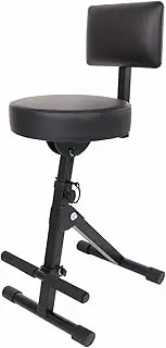 TTETTZ Guitar Seat Drum Chair Portable with Backrest Foldable Guitar Stool Guitar Chair for Electronic Piano Stage Bass Pipa Studio