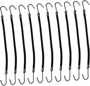 KALLORY 40 Pcs Bungee Hair Tie Hook Bungee Hair Ties Elastic Hair Ties Bobbin with a Hook for Hair Curly Wigs Ribbon Bobbles Curly Closure Wig Rubber Bands Bulk Bride Fixed Hook