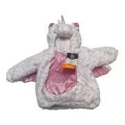 Plush Hooded Pullover Pink Unicorn Baby Halloween Costume 12-18 Months