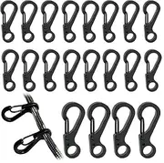 [Ai-OUMLEEF] 20 PCS Mini Alloy Carabiner Clip Keychain, Mini Spring Clasp Key Ring Clasp, for Backpack Key USB Flash Drive Survival Gear Spring Hooks Heavy Duty