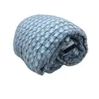 NEW Kirkton House Skye Blue Cotton Bamboo Blend Waffle Blanket 2.4 x 2.5m