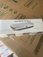 Sharper Image Design Auto-Drive Tie Belt Rack Lighted Motorized SM606 New Sealed