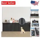 Reinforced 120-Inch Extra Wide Retractable Baby and Pet Gate with Safety Lock