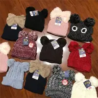 在飛比找ETMall東森購物網優惠-DAISO日本大創兒童秋冬套頭帽