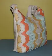 SALE -New THE SAK Huntley Leather Hobo Women Handbag, Off White/Pastel $229.00