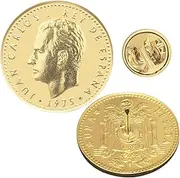 [Hobby of Kings] Genuine Coin Pin Brooch Badge | Vintage Collectible Jewelry | 18K Gold Plated | Many Countries | Formal Dress Classic Suit Accessory
