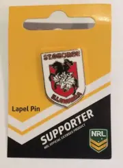 10 x St George Dragons NRL Team Logo Lapel Pins Metal Badges