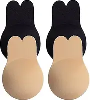 [ChinEluviis] Stick Bra Adhesive Bra Push Up Backless Bra for Women Invisible Silicone Lift Up Bra for Dress 2Pairs
