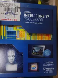 在飛比找Yahoo!奇摩拍賣優惠-INTEL I7-5820K 公司貨  6C12T  X99