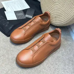 【熱賣精選】新款ZEGNA 杰尼亞限量款男鞋 Triple Stitch運動鞋精致的休閑鞋履