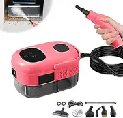 2500W High Pressure Steam Cleaner,Household Handheld steam cleaner Machine, Electric Steam Cleaner for Kitchen,Automotive Furniture and Floor Cleaning-New Upgrade Glass Set(Red)