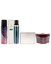 Oribe Curl Shaping Mousse and Masque For Beautiful Color and Apres Beach Wave and Shine Spray Kit