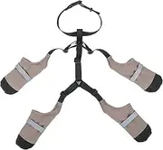 Waterproof Dog Shoes Anti-Slip Dog Shoes Reflective Boots & Paw Protectors with Adjustable Straps Booties for Hot Pavement Hiking Rainy and Snowy Days M Boots & Paw Protectors
