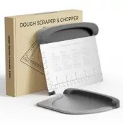 Bench Scraper Dough Cutter Tool - Bowl Pastry Scraper for Bread Cake Pizza, B...