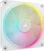 CORSAIR iCUE Link LX140 RGB 140mm PWM Fan Single Pack – Dual Light Loops – Requires iCUE Link System Hub (Sold Separately) – CORSAIR AirGuide Technology – White