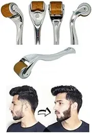 Allure Beard Derma Roller 192 Titanium 1.0mm Needles Hair Growth Dermaroller