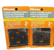 2x ALLWAY 4-Edge Paint Scraper Blades 2 1/2" / 2 Per Pack / #06008