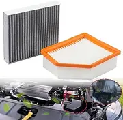Engine Air Filter & Cabin Air Filter Combo Set Compatible With Nissan Vehicle Rogue 2021 2022 2023 2.5L 1.5L Replace# 16546-6RA0A 27277-6RC0A 165466RA0A 272776RC0A