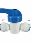 2 pics X 1/4" INLINE BALL VALVE PUSH FIT RO REVERSE OSMOSIS WATER FILTER